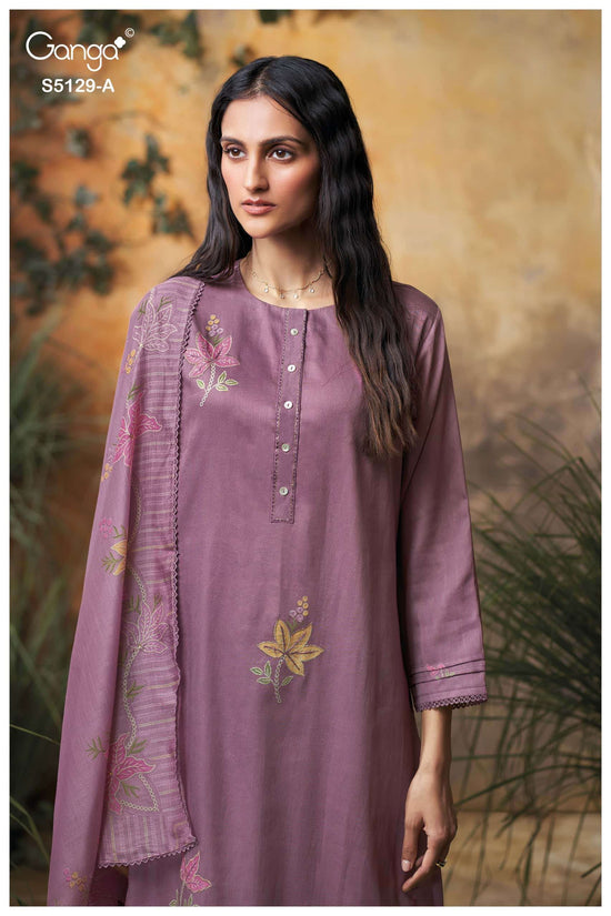 Ganga Fashion Tanisha 5129 Premium Cotton Satin Dress Material