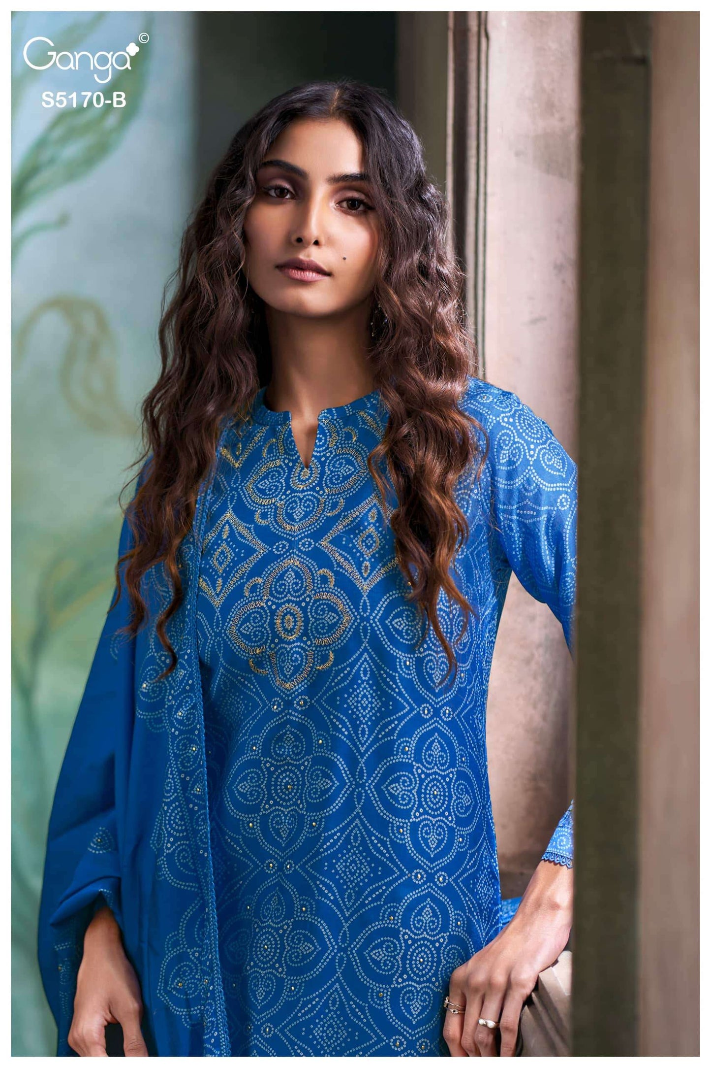 Ganga Fashion Tanishi 5172 Bemberg Russian Silk Dress Material