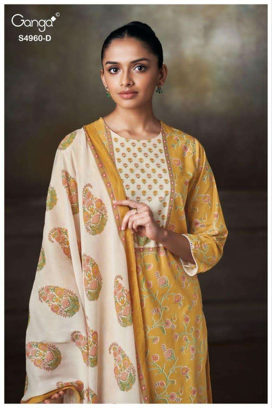 Ganga Fashion Tersia 4960 Premium Cotton Dress Material - Amrah Wholesale