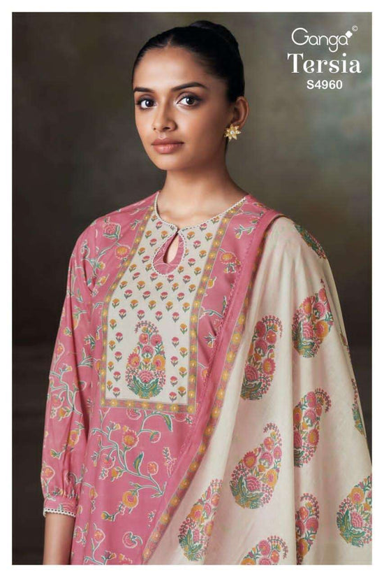 Ganga Fashion Tersia 4960 Premium Cotton Dress Material - Amrah Wholesale