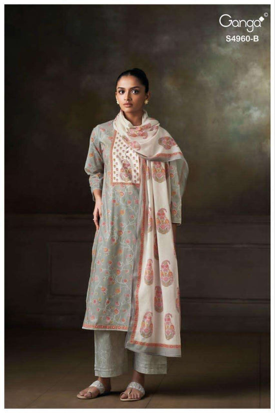 Ganga Fashion Tersia 4960 Premium Cotton Dress Material - Amrah Wholesale