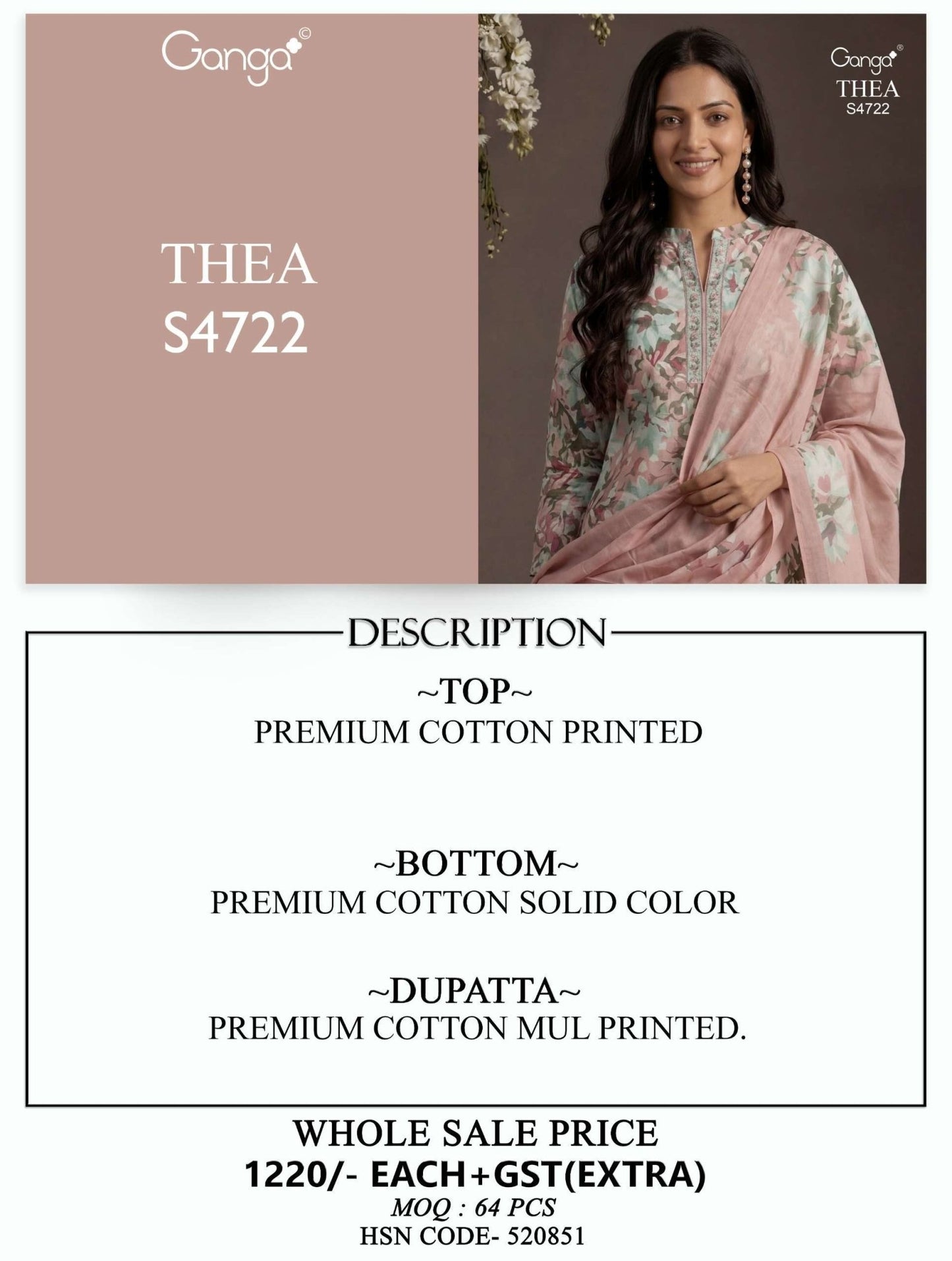 Ganga Fashion Thea 4722 - Amrah Wholesale