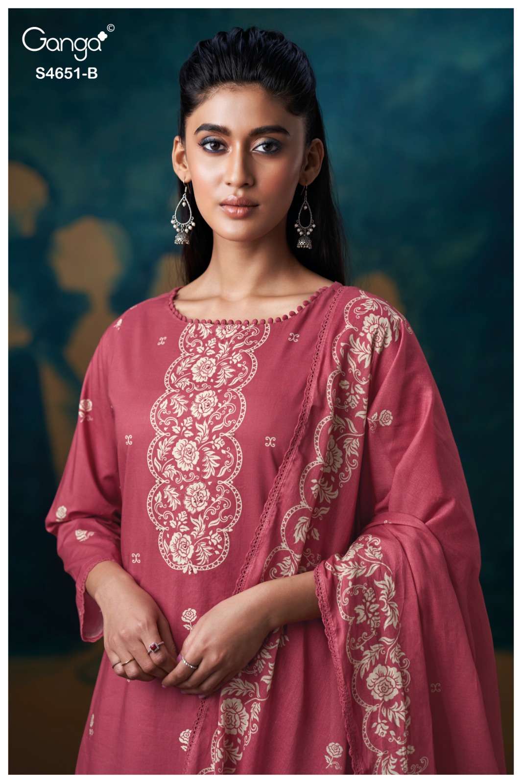 Ganga Fashion Tosha 4651 Cotton Printed Dress Material Wholesale - Amrah Wholesale