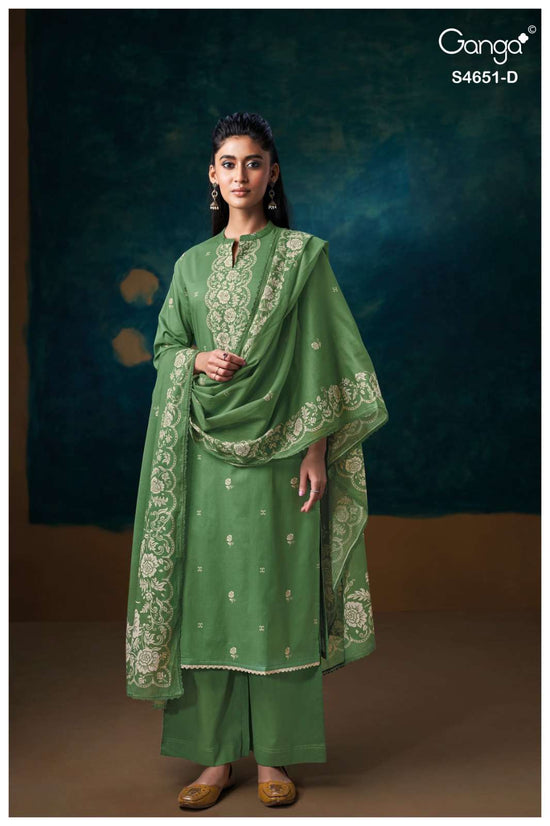Ganga Fashion Tosha 4651 Cotton Printed Dress Material Wholesale - Amrah Wholesale