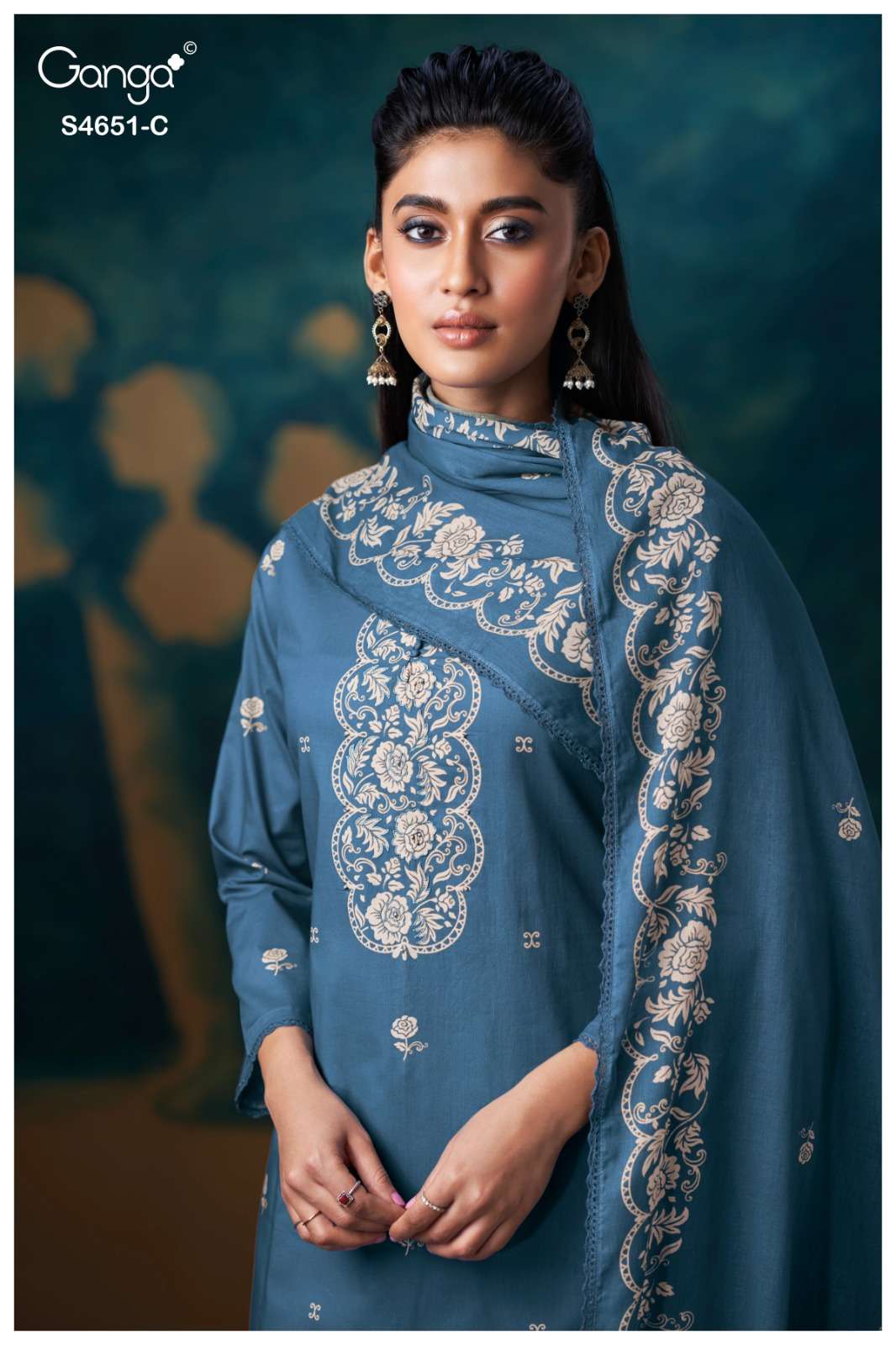 Ganga Fashion Tosha 4651 Cotton Printed Dress Material Wholesale - Amrah Wholesale