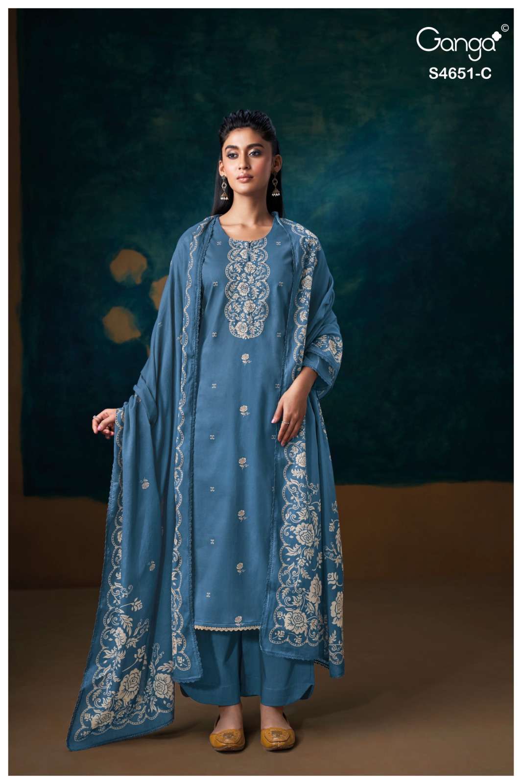 Ganga Fashion Tosha 4651 Cotton Printed Dress Material Wholesale - Amrah Wholesale