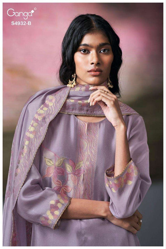 Ganga Fashion Toshika 4932 Pure Viscose Woven Silk Jacquard Pakistani Suit - Amrah Wholesale