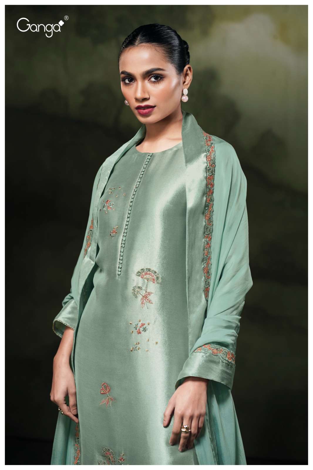 Ganga Fashion Treta 3802 Bemberg Silk Dress Material - Amrah Wholesale
