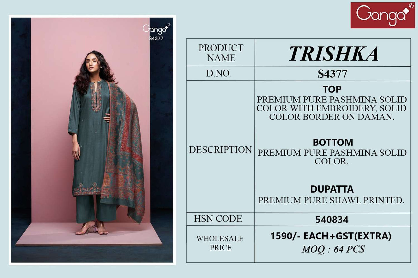 Ganga Fashion Trishka 4377