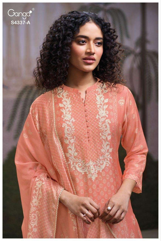 Ganga Fashion Varesha 4820 Premium Cotton Dress Material - Amrah Wholesale