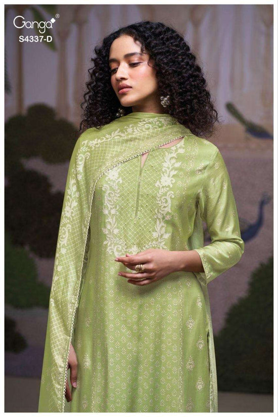 Ganga Fashion Varesha 4820 Premium Cotton Dress Material - Amrah Wholesale