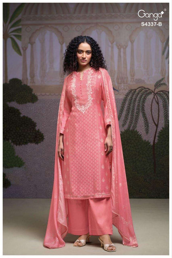 Ganga Fashion Varesha 4820 Premium Cotton Dress Material - Amrah Wholesale
