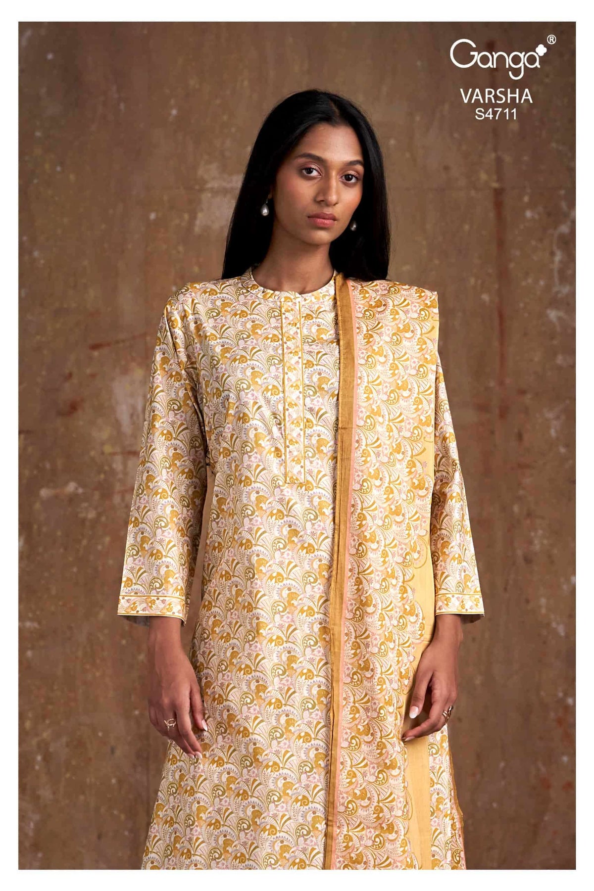 Ganga Fashion Varsha 4711 Dress Material Wholesale Catalogue - Amrah Wholesale