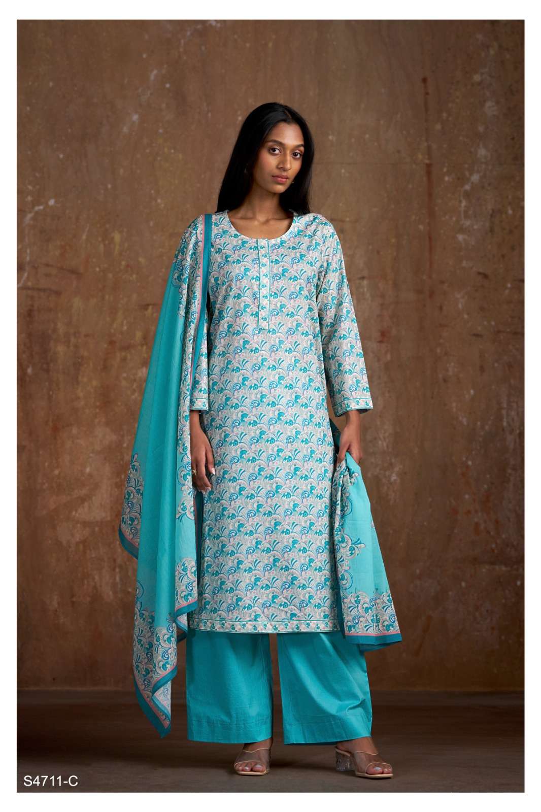 Ganga Fashion Varsha 4711 Dress Material Wholesale Catalogue - Amrah Wholesale