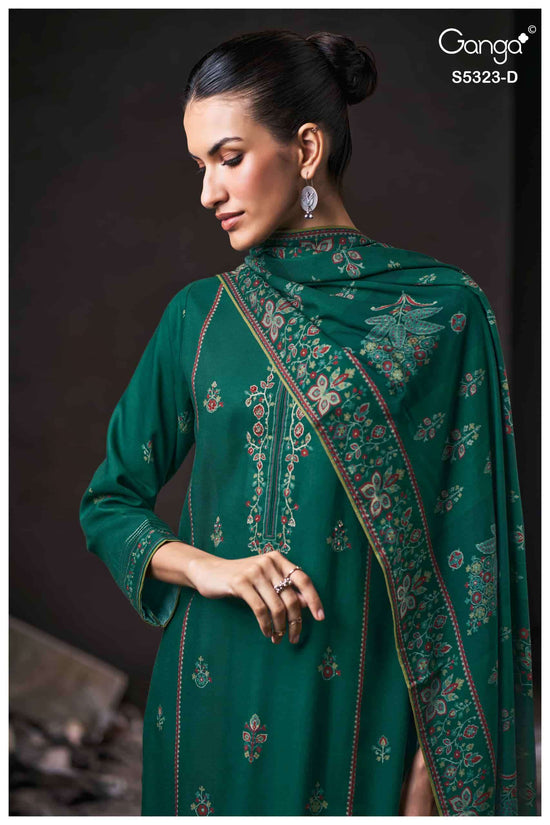 Ganga Fashion Yukta 5323 Pure Wool Pashmina Winter Suit