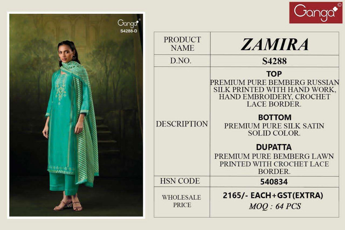 Ganga Fashion Zamira 4288