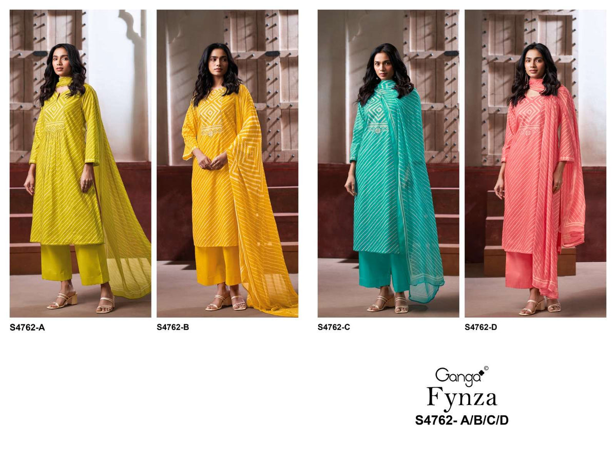 Ganga Fashion Fynza 4762 Premium Cotton Dress Material