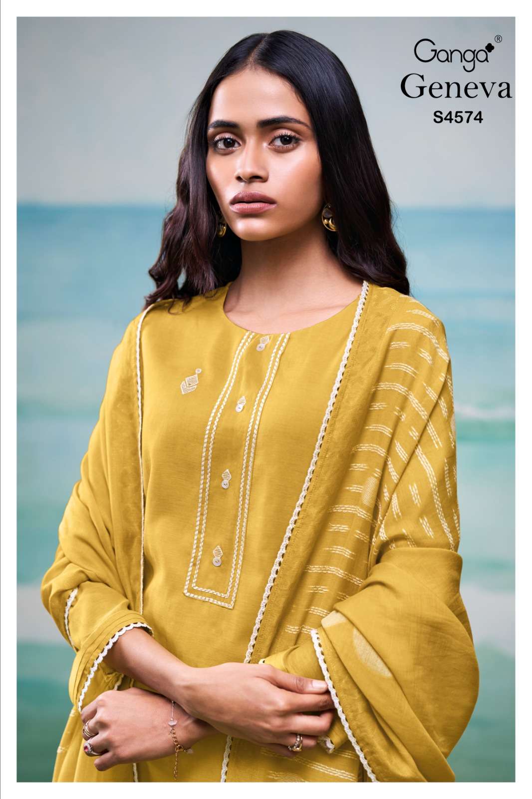 Ganga Fashion Geneva 4574 - Amrah Wholesale