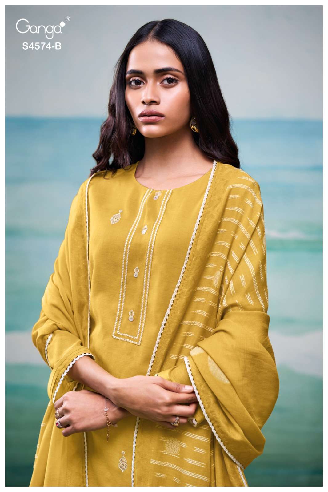 Ganga Fashion Geneva 4574 - Amrah Wholesale