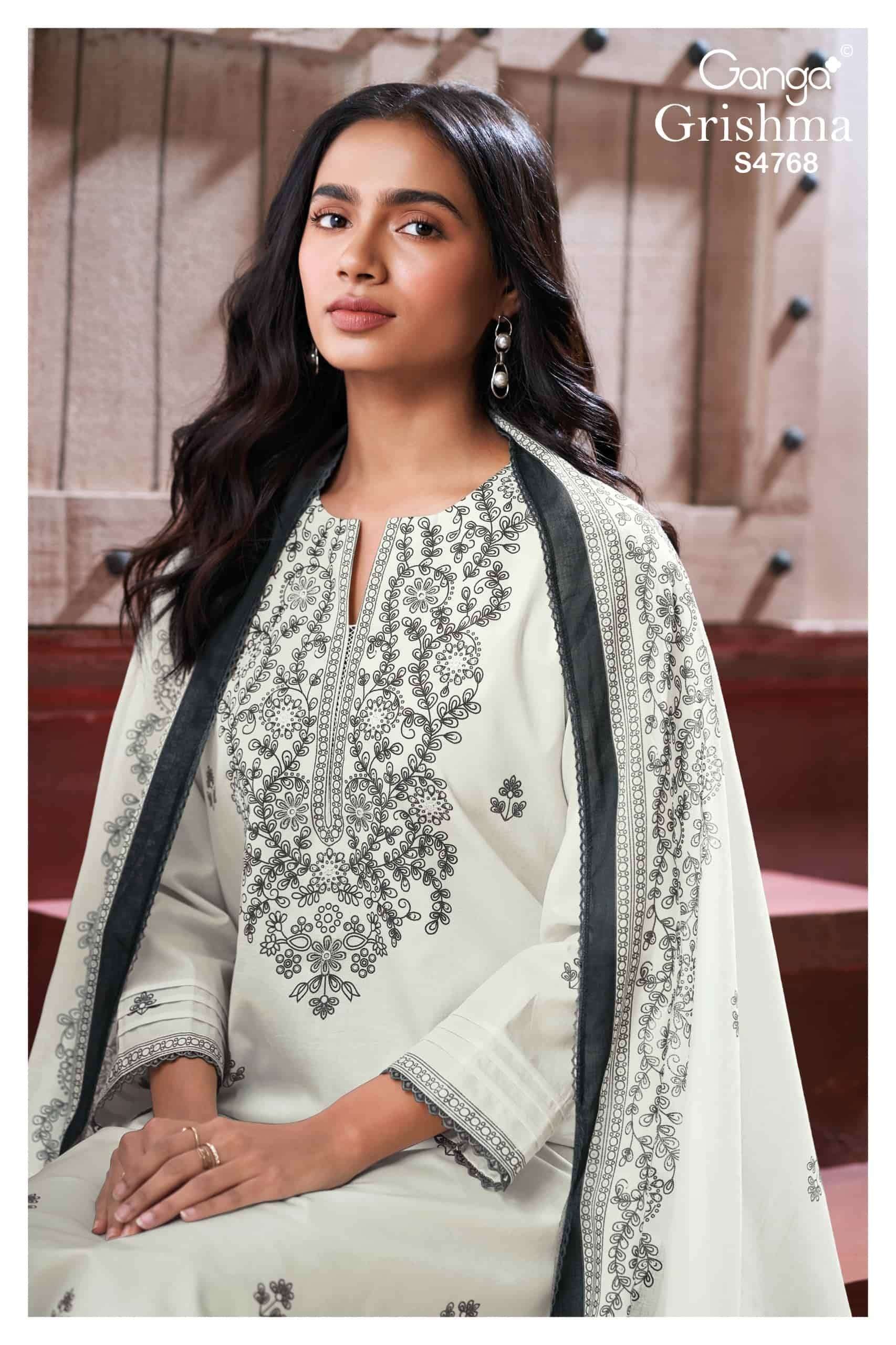 Ganga Fashion Grishma 4768 Premium Cotton Dress Material