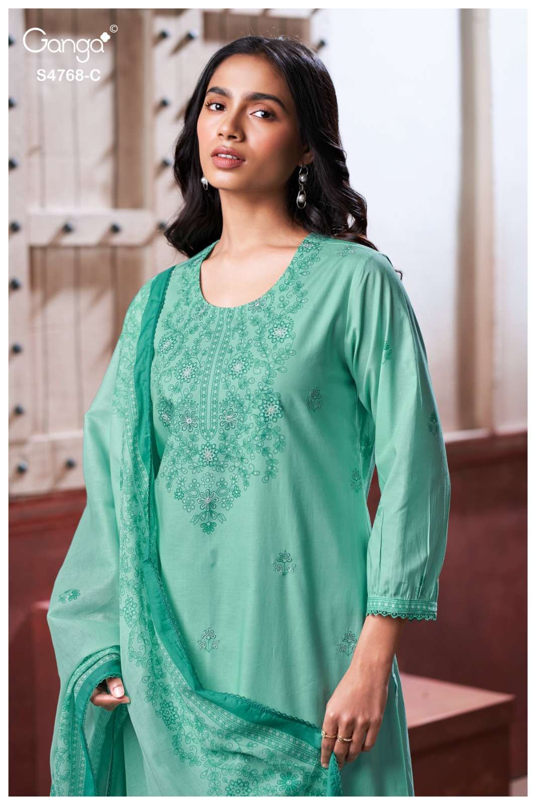Ganga Fashion Grishma 4768 Premium Cotton Dress Material