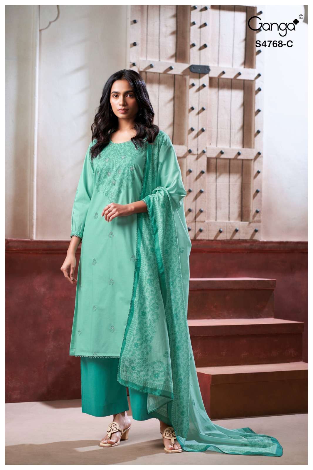 Ganga Fashion Grishma 4768 Premium Cotton Dress Material