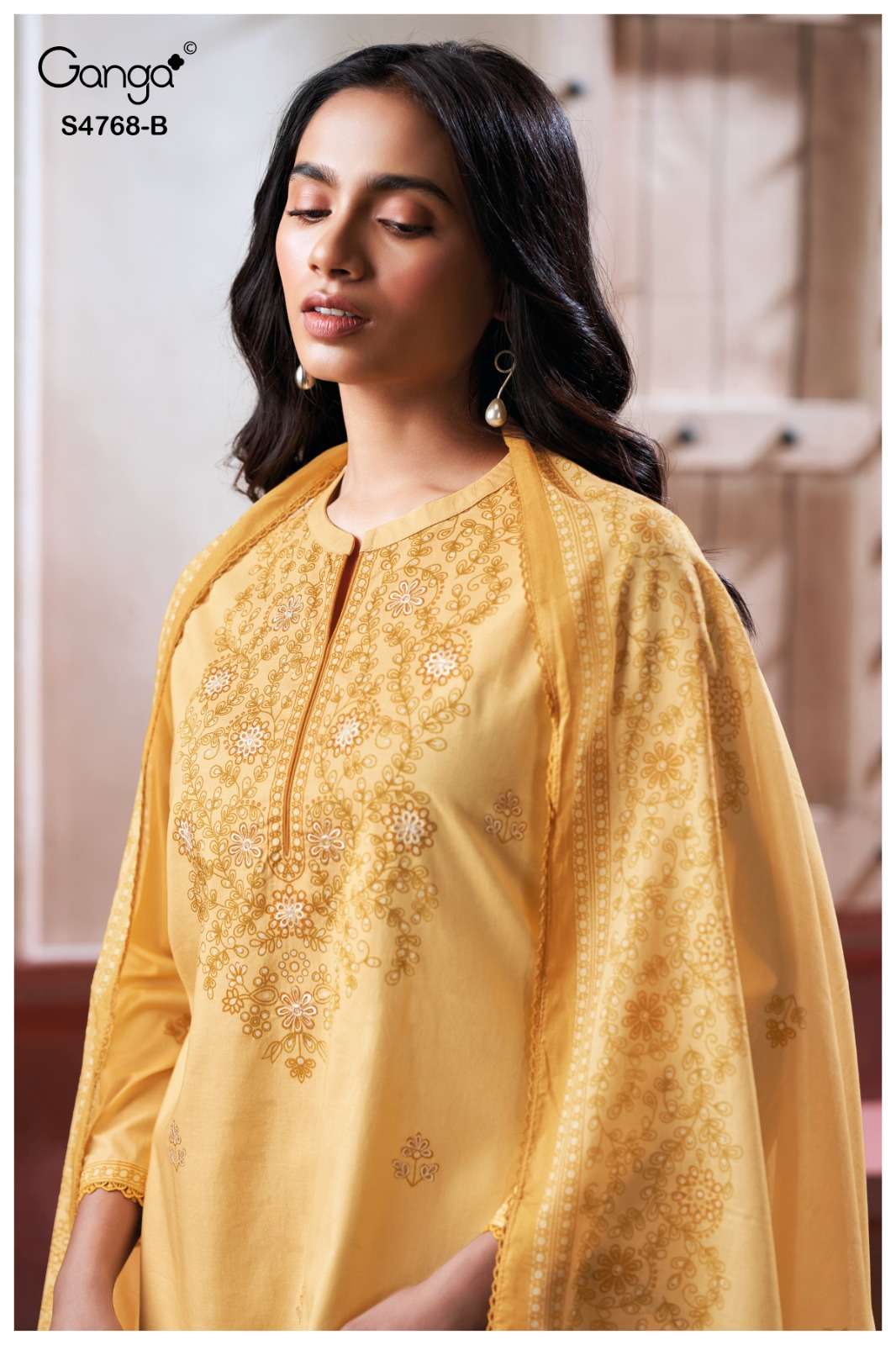 Ganga Fashion Grishma 4768 Premium Cotton Dress Material