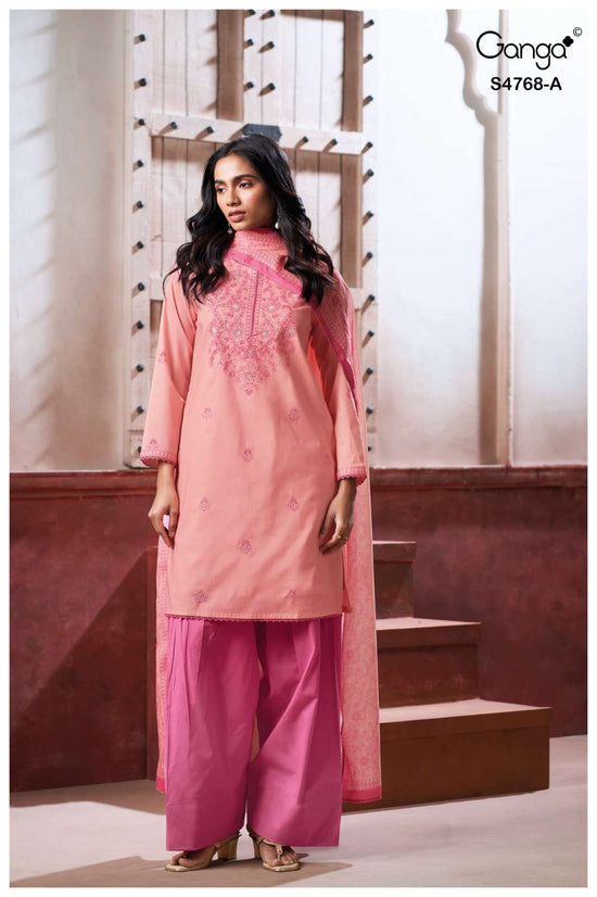 Ganga Fashion Grishma 4768 Premium Cotton Dress Material