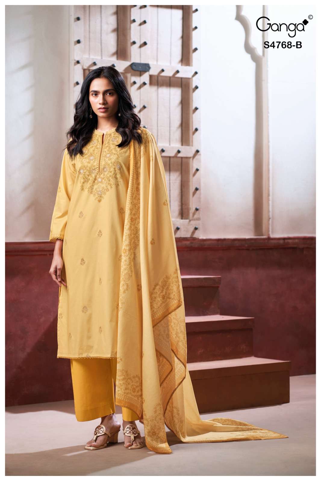 Ganga Fashion Grishma 4768 Premium Cotton Dress Material