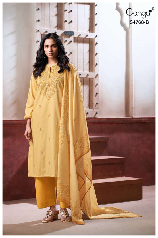 Ganga Fashion Grishma 4768 Premium Cotton Dress Material