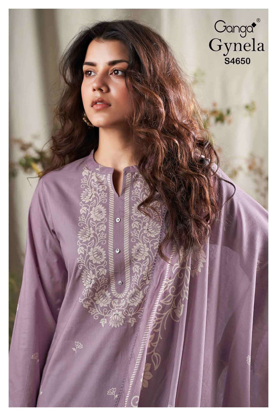 Ganga Fashion Gynela 4650 Premium Cotton Dress Material - Amrah Wholesale