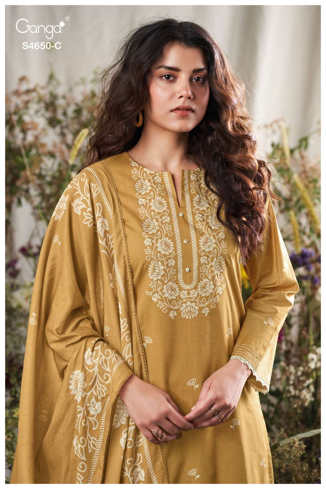 Ganga Fashion Gynela 4650 Premium Cotton Dress Material - Amrah Wholesale