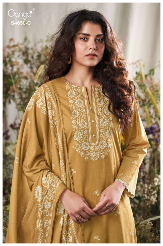 Ganga Fashion Gynela 4650 Premium Cotton Dress Material - Amrah Wholesale
