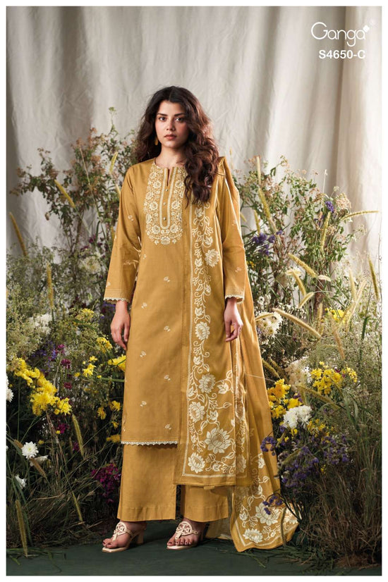 Ganga Fashion Gynela 4650 Premium Cotton Dress Material - Amrah Wholesale