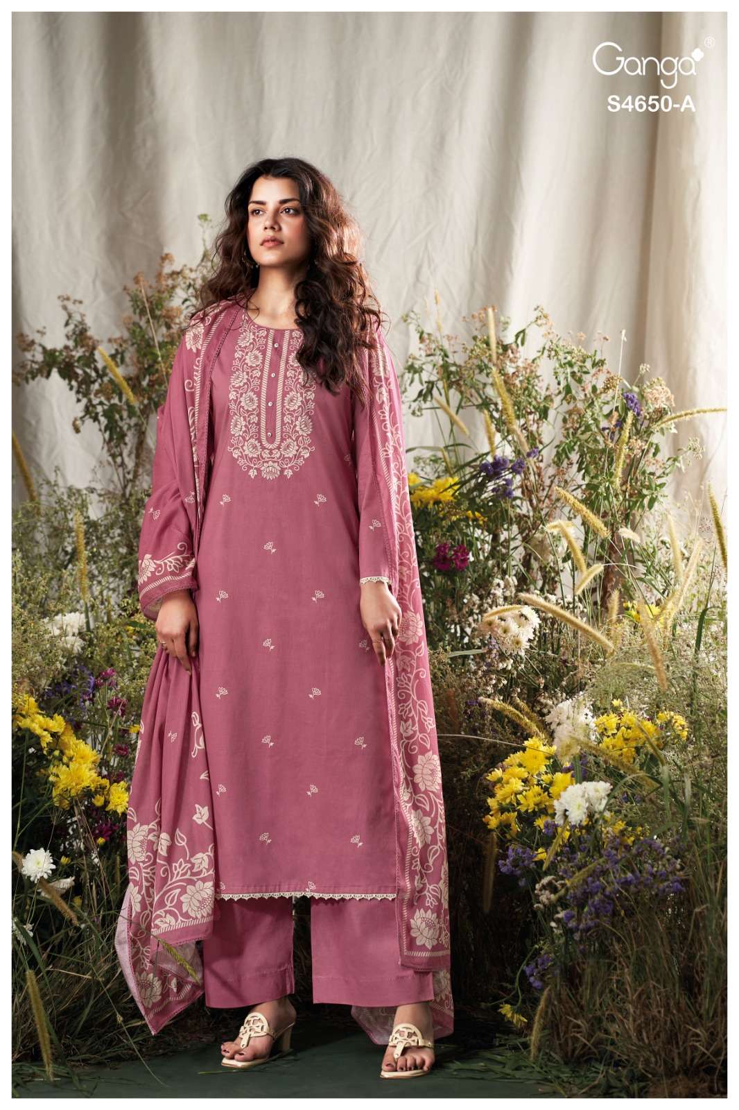 Ganga Fashion Gynela 4650 Premium Cotton Dress Material - Amrah Wholesale