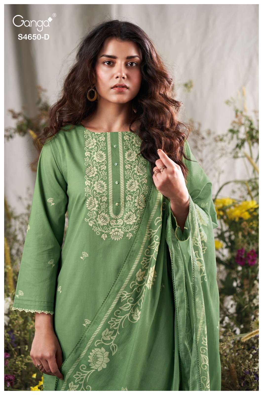 Ganga Fashion Gynela 4650 Premium Cotton Dress Material - Amrah Wholesale