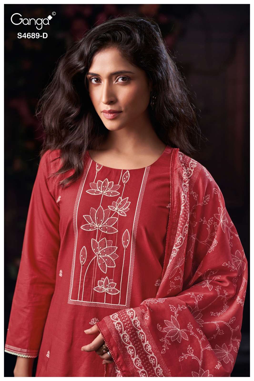 Ganga Fashion Haelyra 4689 Cotton Dress Material - Amrah Wholesale