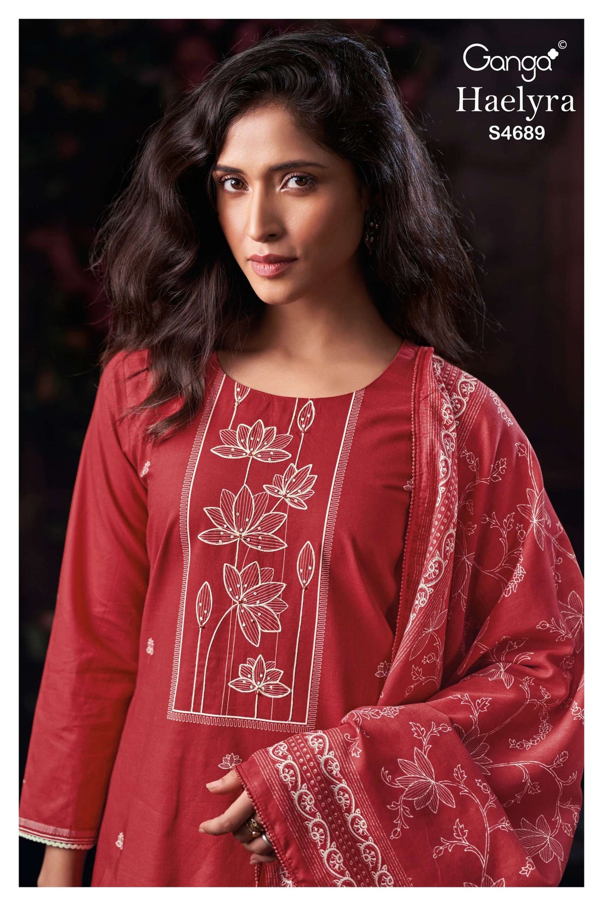 Ganga Fashion Haelyra 4689 Cotton Dress Material - Amrah Wholesale