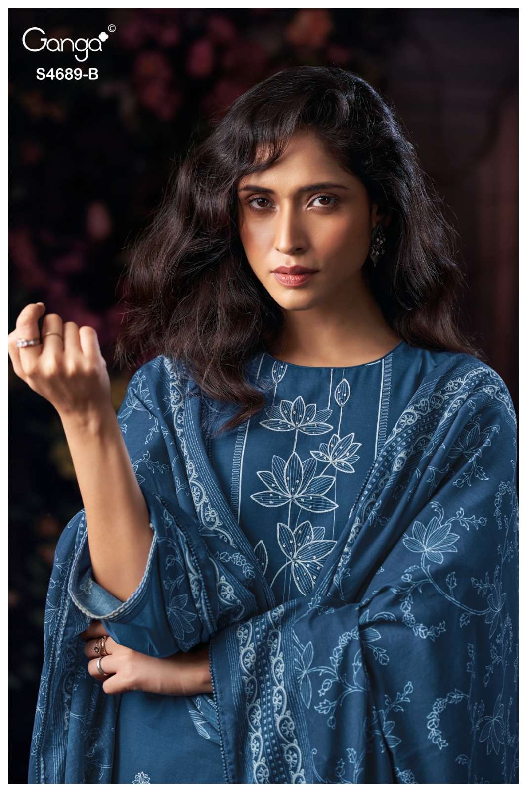Ganga Fashion Haelyra 4689 Cotton Dress Material - Amrah Wholesale