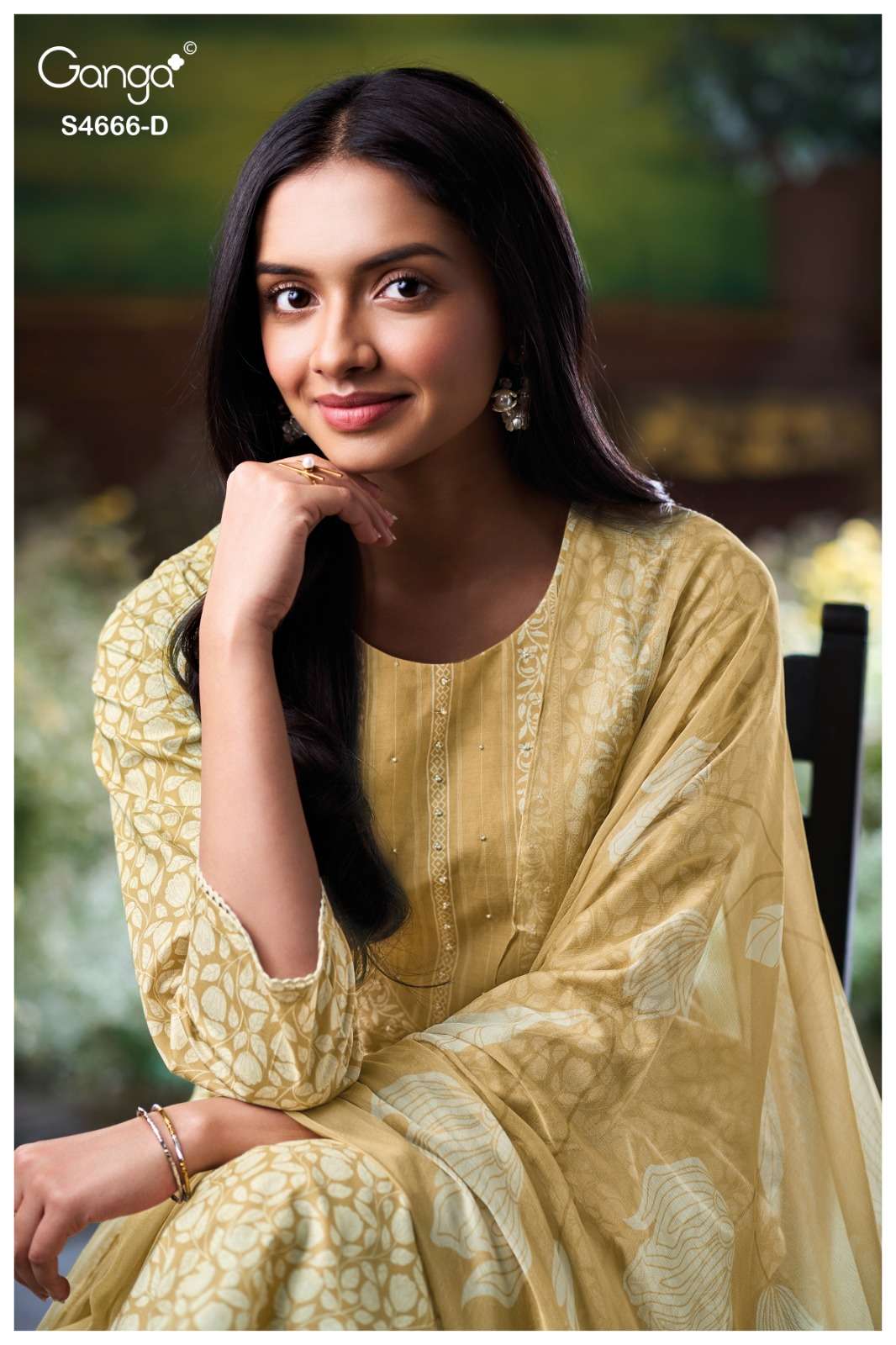 Ganga Fashion Hiyanika 4666 Premium Cotton Dress Material