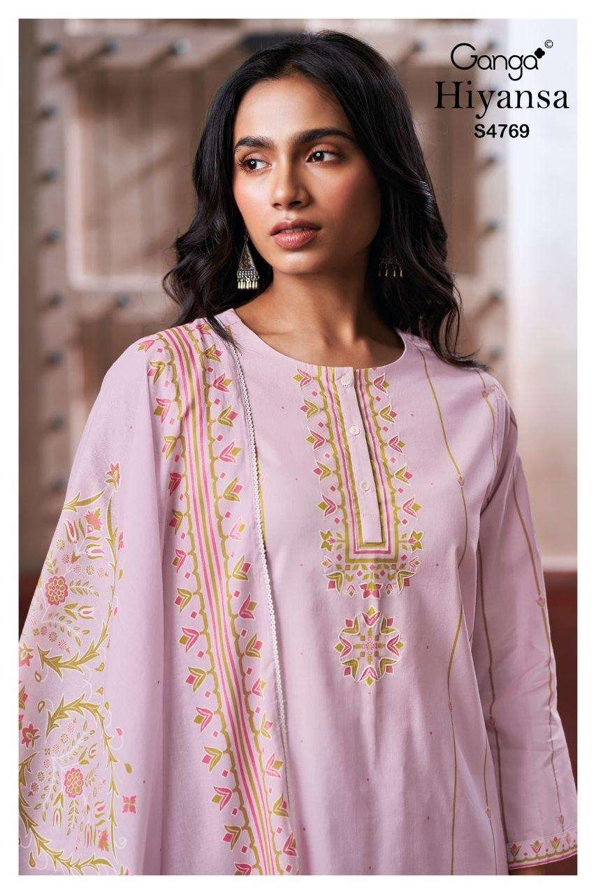 Ganga Fashion Hiyansa 4769 Premium Cotton Dress Material