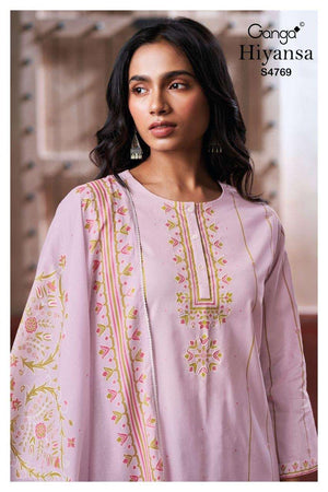Ganga Fashion Hiyansa 4769 Premium Cotton Dress Material
