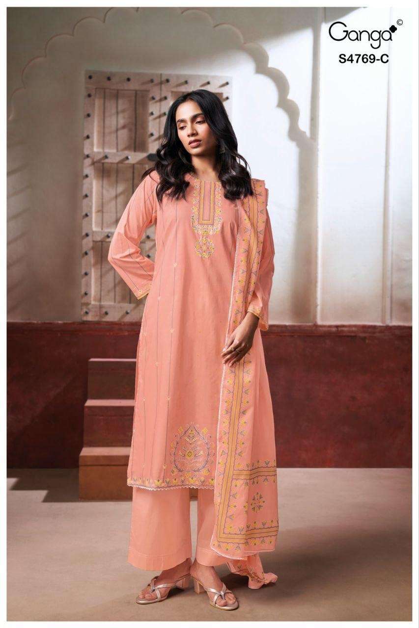 Ganga Fashion Hiyansa 4769 Premium Cotton Dress Material