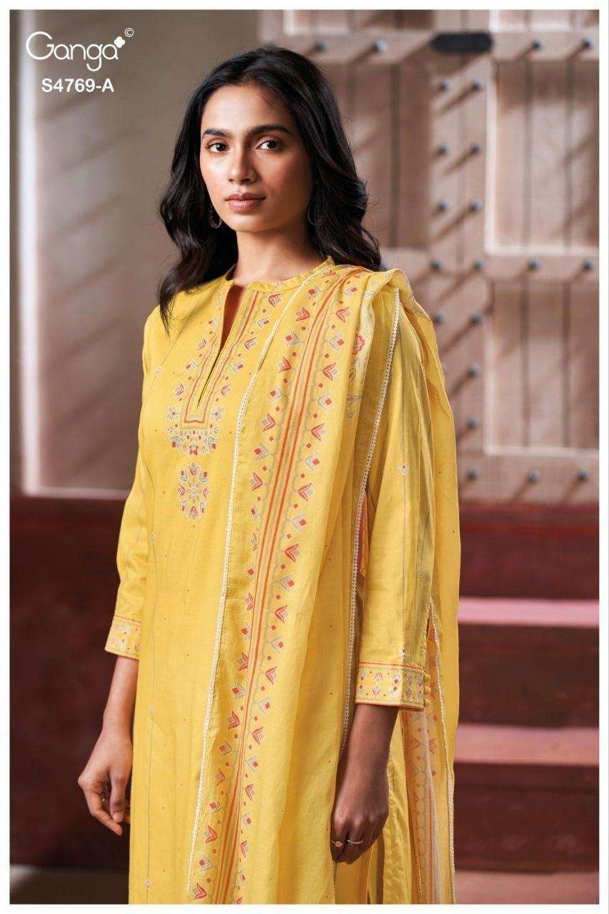 Ganga Fashion Hiyansa 4769 Premium Cotton Dress Material