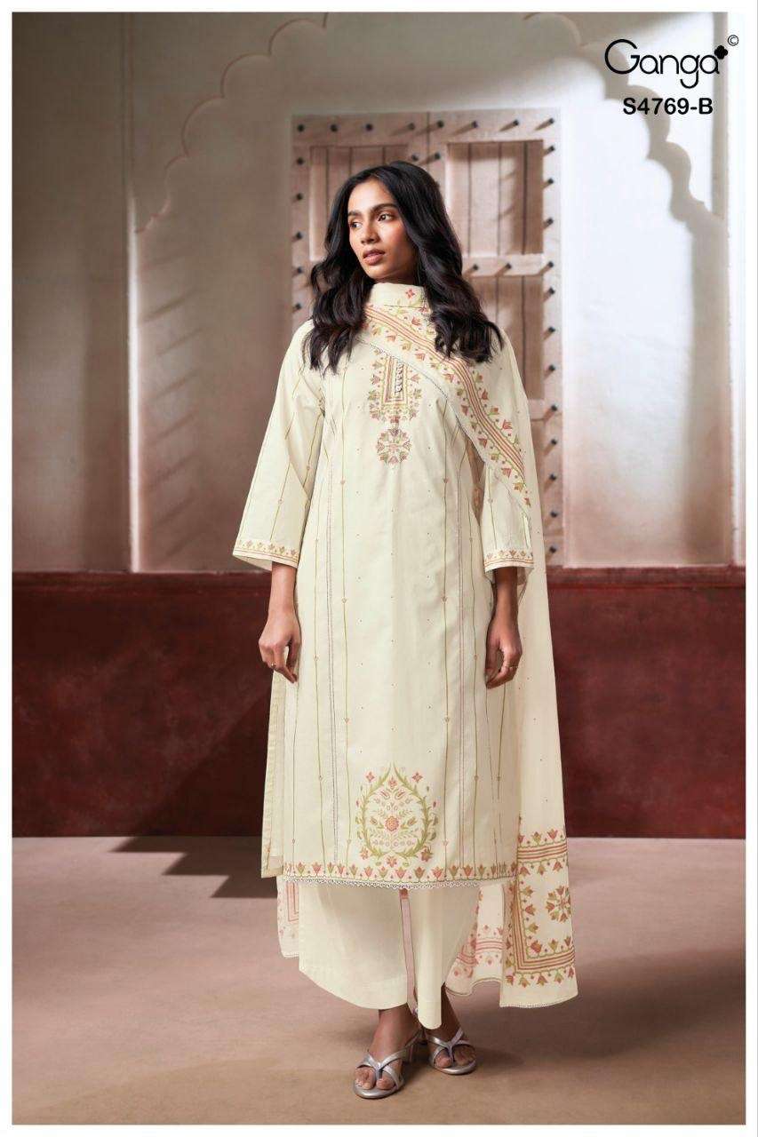 Ganga Fashion Hiyansa 4769 Premium Cotton Dress Material