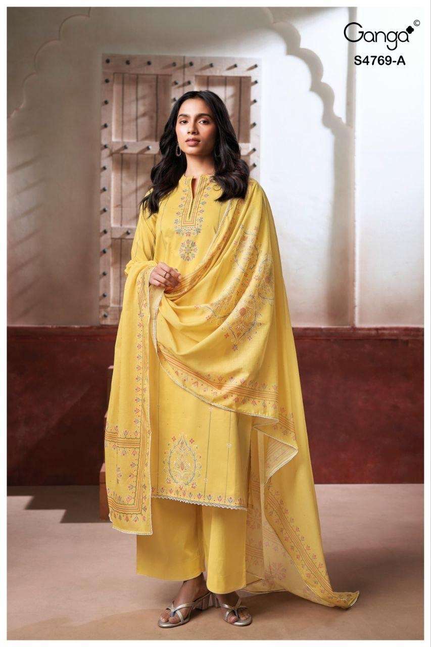 Ganga Fashion Hiyansa 4769 Premium Cotton Dress Material