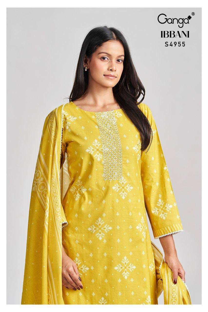Ganga Fashion Ibbani 4955 Premium Cotton Dress Material
