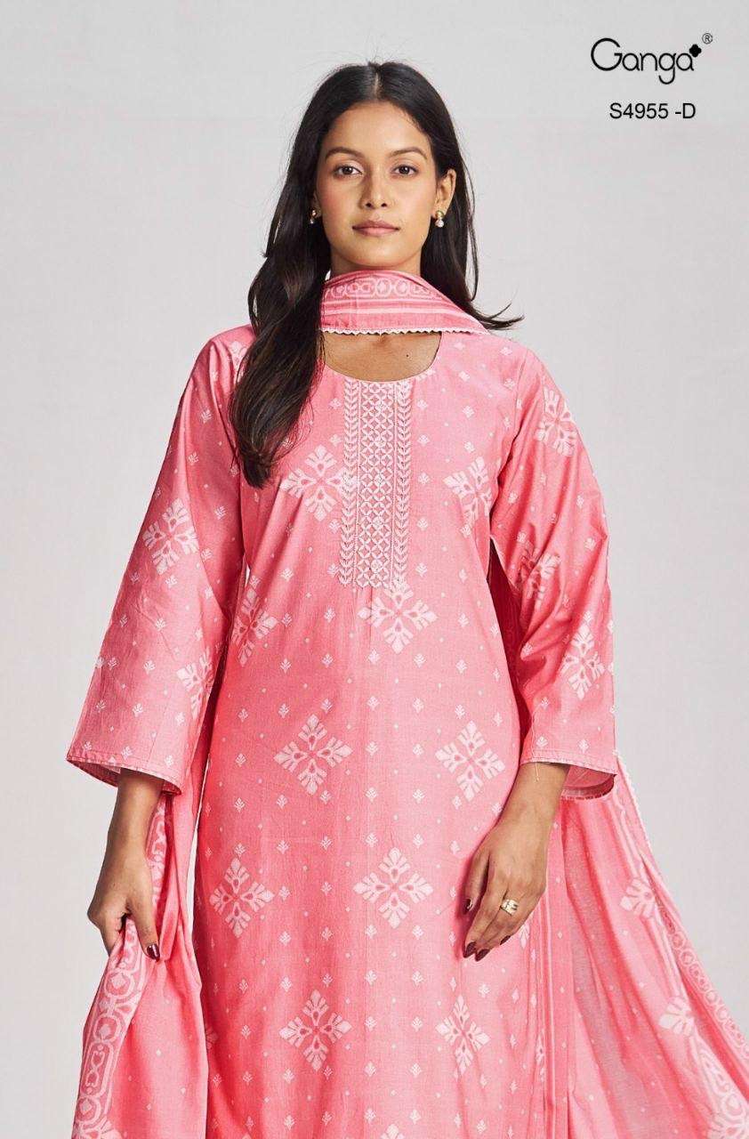 Ganga Fashion Ibbani 4955 Premium Cotton Dress Material