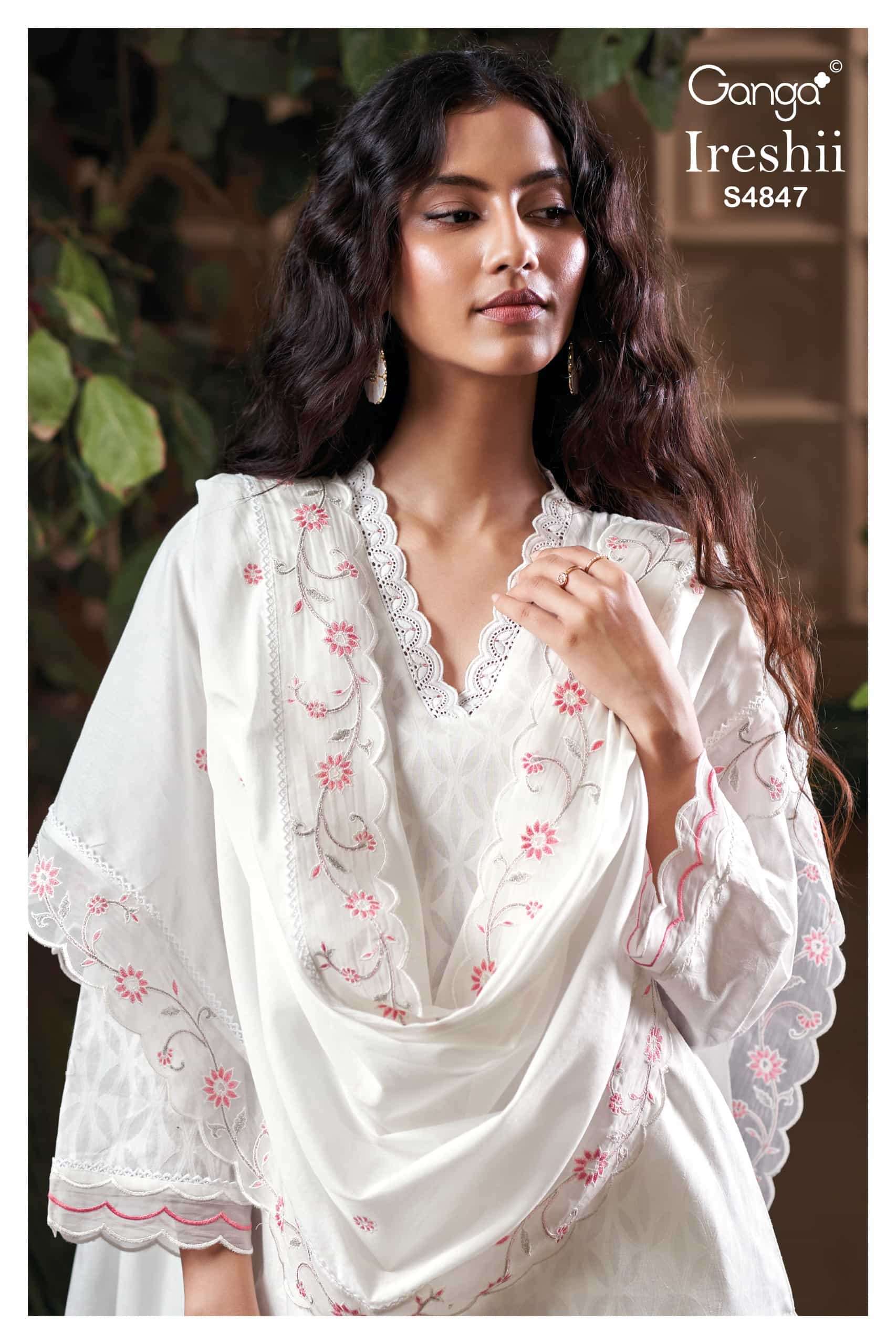 Ganga Ireshii 4847 Dress Material Wholesale Catalogue - Amrah Wholesale