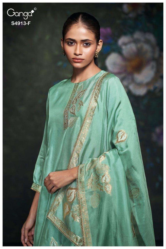 Ganga Fashion Ismera 4913 Pure Cotton Dress Material - Amrah Wholesale